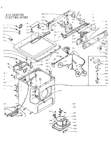 Machine Sub-Assembly parts for Kenmore Dryer 110.5808700 (1105808700, 110 5808700) from AppliancePartsPros.com