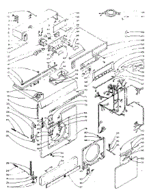 Top And Front parts for Kenmore Washer Dryer Combo 110.5809805 (1105809805, 110 5809805) from AppliancePartsPros.com