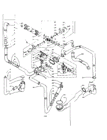 Water System parts for Kenmore Washer Dryer Combo 110.5809852 (1105809852, 110 5809852) from AppliancePartsPros.com