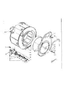 Cylinder And Hub parts for Kenmore Washer Dryer Combo 110.5809951 (1105809951, 110 5809951) from AppliancePartsPros.com