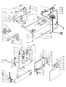 Top And Front parts for Kenmore Washer Dryer Combo 110.5810500 (1105810500, 110 5810500) from AppliancePartsPros.com