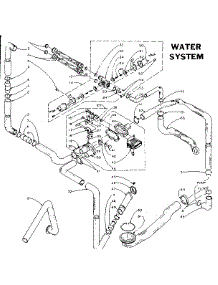 Water System parts for Kenmore Washer Dryer Combo 110.5810503 (1105810503, 110 5810503) from AppliancePartsPros.com