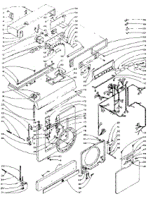 Top And Front parts for Kenmore Washer Dryer Combo 110.5810800 (1105810800, 110 5810800) from AppliancePartsPros.com