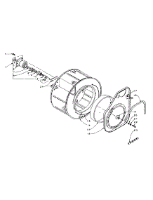 Cylinder And Hub parts for Kenmore Washer Dryer Combo 110.5810852 (1105810852, 110 5810852) from AppliancePartsPros.com