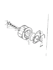 Cylinder And Hub parts for Kenmore Washer Dryer Combo 110.5810952 (1105810952, 110 5810952) from AppliancePartsPros.com