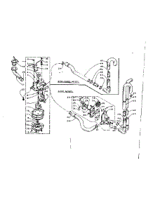 Water System parts for Kenmore Washer 110.5815101 (1105815101, 110 5815101) from AppliancePartsPros.com