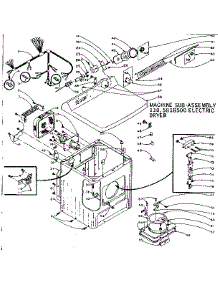 Machine Sub-Assembly parts for Kenmore Dryer 110.5818500 (1105818500, 110 5818500) from AppliancePartsPros.com