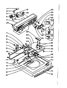 Top And Console Assembly parts for Kenmore Washer 110.5904713 (1105904713, 110 5904713) from AppliancePartsPros.com