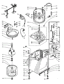 Machine Sub-Assembly parts for Kenmore Washer 110.5904950 (1105904950, 110 5904950) from AppliancePartsPros.com