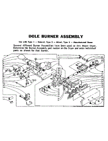 Dole Burner Assembly parts for Kenmore Dryer 110.5907501 (1105907501, 110 5907501) from AppliancePartsPros.com