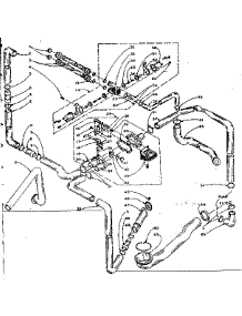Water System parts for Kenmore Washer Dryer Combo 110.5909901 (1105909901, 110 5909901) from AppliancePartsPros.com