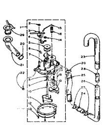 Water System parts for Kenmore Washer 110.5914201 (1105914201, 110 5914201) from AppliancePartsPros.com