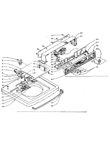 Machine Top Assembly parts for Kenmore Washer 110.5915650 (1105915650, 110 5915650) from AppliancePartsPros.com