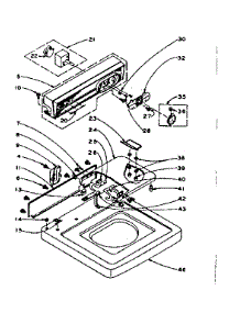 Top And Console Assembly parts for Kenmore Washer 110.6004402 (1106004402, 110 6004402) from AppliancePartsPros.com