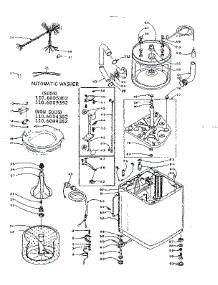 Machine Sub-Assembly parts for Kenmore Washer 110.6005352 (1106005352, 110 6005352) from AppliancePartsPros.com