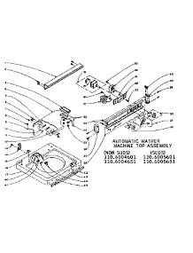 Machine Top Assembly parts for Kenmore Washer 110.6005651 (1106005651, 110 6005651) from AppliancePartsPros.com