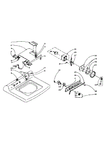 Machine Top Assembly parts for Kenmore Washer 110.6015551 (1106015551, 110 6015551) from AppliancePartsPros.com