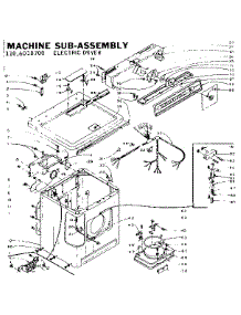 Machine Sub-Assembly parts for Kenmore Dryer 110.6018700 (1106018700, 110 6018700) from AppliancePartsPros.com