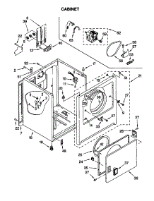 Cabinet parts for Kenmore Dryer 110.60232000 (11060232000, 110 60232000) from AppliancePartsPros.com