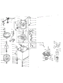 Machine Sub-Assembly parts for Kenmore Washer 110.6104700 (1106104700, 110 6104700) from AppliancePartsPros.com