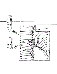 Mixing Valve Assembly parts for Kenmore Washer 110.6105350 (1106105350, 110 6105350) from AppliancePartsPros.com