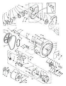 Blower, Cylinder, Pump And Motor parts for Kenmore Washer Dryer Combo 110.6109100 (1106109100, 110 6109100) from AppliancePartsPros.com