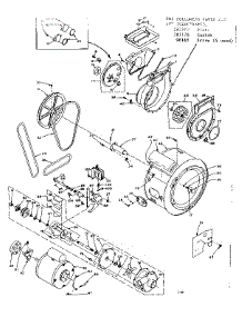 Blower, Cylinder, Pump And Motor parts for Kenmore Washer Dryer Combo 110.6109105 (1106109105, 110 6109105) from AppliancePartsPros.com