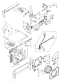 Top And Front Assembly parts for Kenmore Washer Dryer Combo 110.6109500 (1106109500, 110 6109500) from AppliancePartsPros.com