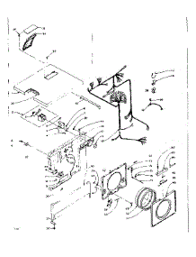 Top And Front Assembly parts for Kenmore Washer Dryer Combo 110.6110101 (1106110101, 110 6110101) from AppliancePartsPros.com