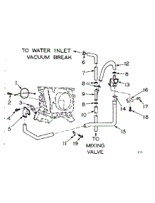 Blower Inlet Flush Accessory parts for Kenmore Washer Dryer Combo 110.6110102 (1106110102, 110 6110102) from AppliancePartsPros.com