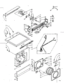 Top And Front Assembly parts for Kenmore Washer Dryer Combo 110.6110500 (1106110500, 110 6110500) from AppliancePartsPros.com