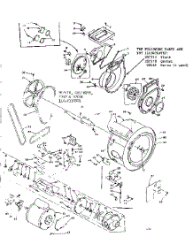 Blower, Cylinder, Pump And Motor parts for Kenmore Washer Dryer Combo 110.6110501 (1106110501, 110 6110501) from AppliancePartsPros.com