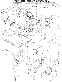 Top And Front Assembly parts for Kenmore Washer Dryer Combo 110.6110802 (1106110802, 110 6110802) from AppliancePartsPros.com