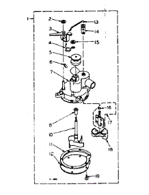 Pump Assembly parts for Kenmore Washer 110.6114221 (1106114221, 110 6114221) from AppliancePartsPros.com