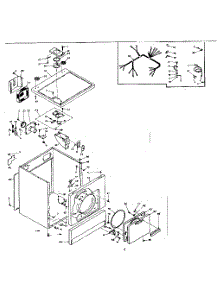 Machine Sub-Assembly parts for Kenmore Dryer 110.6117243 (1106117243, 110 6117243) from AppliancePartsPros.com