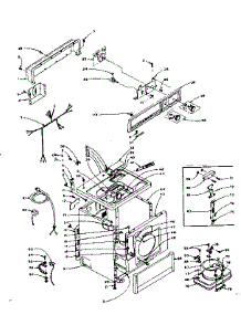 Machine Sub-Assembly parts for Kenmore Dryer 110.6117510 (1106117510, 110 6117510) from AppliancePartsPros.com
