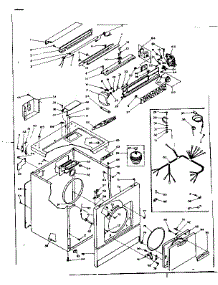 Machine Sub-Assembly parts for Kenmore Dryer 110.6117822 (1106117822, 110 6117822) from AppliancePartsPros.com