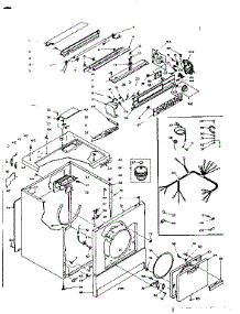 Machine Sub-Assembly parts for Kenmore Dryer 110.6117824 (1106117824, 110 6117824) from AppliancePartsPros.com
