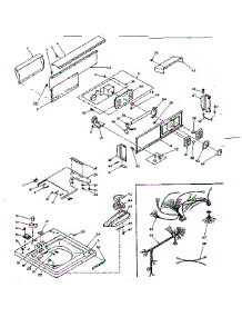 Top And Console Assembly parts for Kenmore Washer 110.6205804 (1106205804, 110 6205804) from AppliancePartsPros.com