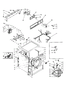 Machine Sub-Assembly parts for Kenmore Dryer 110.6208401 (1106208401, 110 6208401) from AppliancePartsPros.com