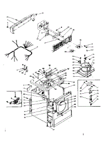 Machine Sub-Assembly parts for Kenmore Dryer 110.6208600 (1106208600, 110 6208600) from AppliancePartsPros.com