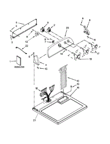Top And Console Parts parts for Kenmore Dryer 110.62102310 (11062102310, 110 62102310) from AppliancePartsPros.com