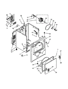 Cabinet Parts parts for Kenmore Dryer 110.62102310 (11062102310, 110 62102310) from AppliancePartsPros.com
