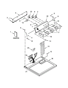 Top And Console Parts parts for Kenmore Dryer 110.62342511 (11062342511, 110 62342511) from AppliancePartsPros.com