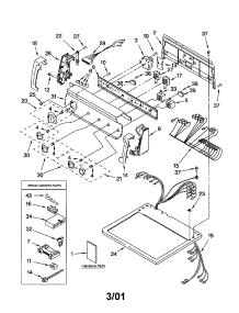 Top And Console parts for Kenmore Dryer 110.62982100 (11062982100, 110 62982100) from AppliancePartsPros.com