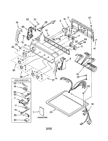 Top And Console parts for Kenmore Dryer 110.62982101 (11062982101, 110 62982101) from AppliancePartsPros.com