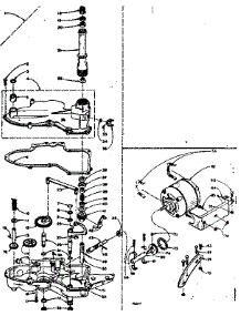 Worm Gear And Motor parts for Kenmore Washer 110.6301101 (1106301101, 110 6301101) from AppliancePartsPros.com