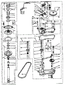 Gearcase And Brake parts for Kenmore Washer 110.6304553 (1106304553, 110 6304553) from AppliancePartsPros.com