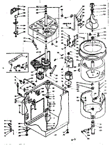 Machine Sub-Assembly parts for Kenmore Washer 110.6304853 (1106304853, 110 6304853) from AppliancePartsPros.com