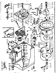 Machine Sub-Assembly parts for Kenmore Washer 110.6305802 (1106305802, 110 6305802) from AppliancePartsPros.com